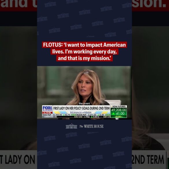 "I want to impact American lives. I'm working every day, and that is my mission." - FLOTUS 🇺🇸