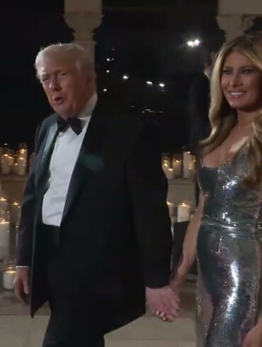 President Trump Attends a New Year's Eve Party