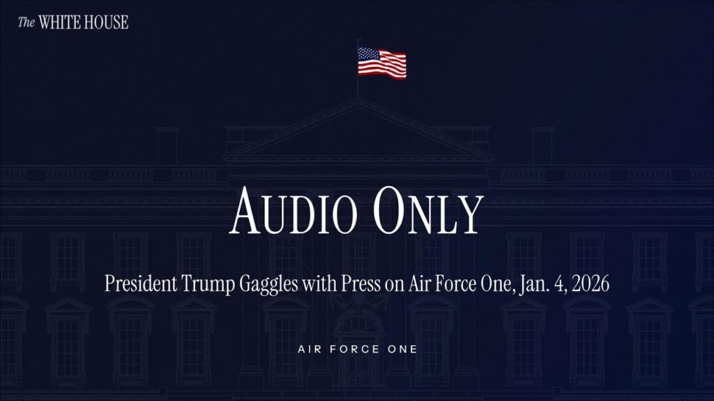 President Trump Gaggles with Press on Air Force One, Jan. 4, 2026