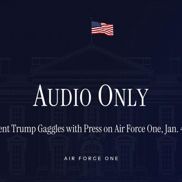 President Trump Gaggles with Press on Air Force One, Jan. 4, 2026