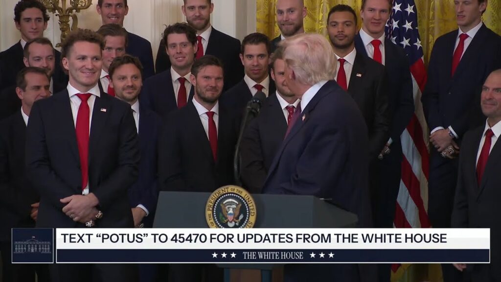 President Trump Participates in a Visit of the 2025 Stanley Cup Champions The Florida Panthers
