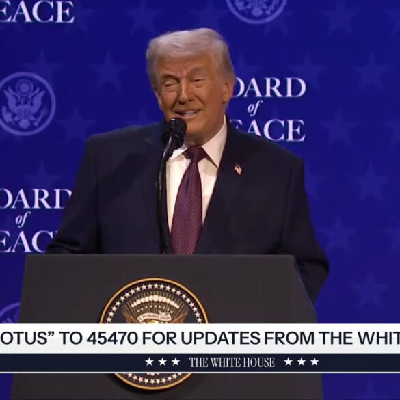 President Trump Participates in the Board of Peace Charter Announcement