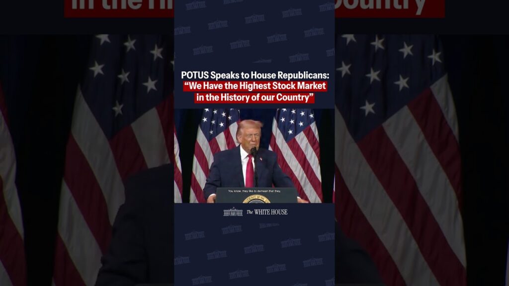 "We have the highest stock market in the history of our country" - President Donald J. Trump 🇺🇸