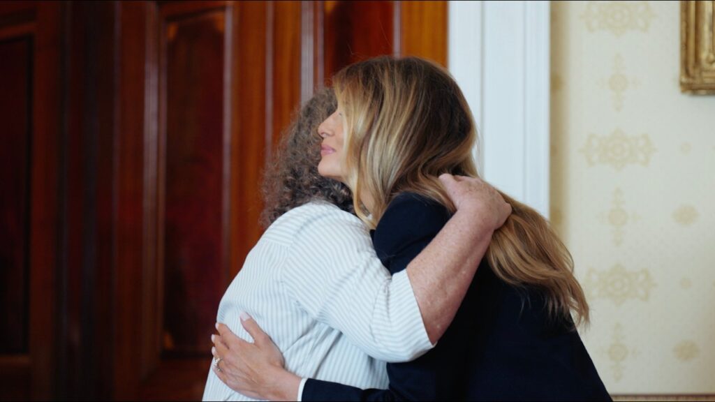 First Lady Melania Trump Meets with Freed Hostages Keith and Aviva Siegel