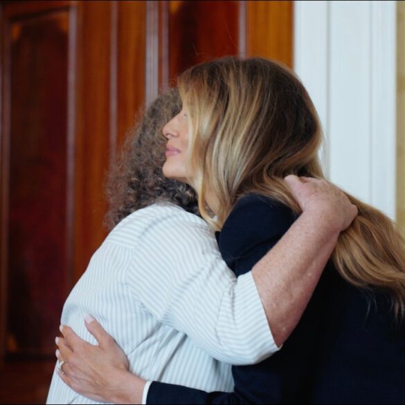 First Lady Melania Trump Meets with Freed Hostages Keith and Aviva Siegel