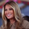 BETHESDA, MARYLAND - FEBRUARY 11: First lady Melania Trump visits with children receiving medical treatment at National Institutes of Health (NIH) on February 11, 2026 in Bethesda, Maryland. The first lady participated in Valentine’s Day craft projects while visiting with children staying at the Children’s Inn on the campus of NIH. (Photo by Kevin Dietsch/Getty Images)