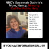 Nancy Guthrie missing persons poster: via White House X account