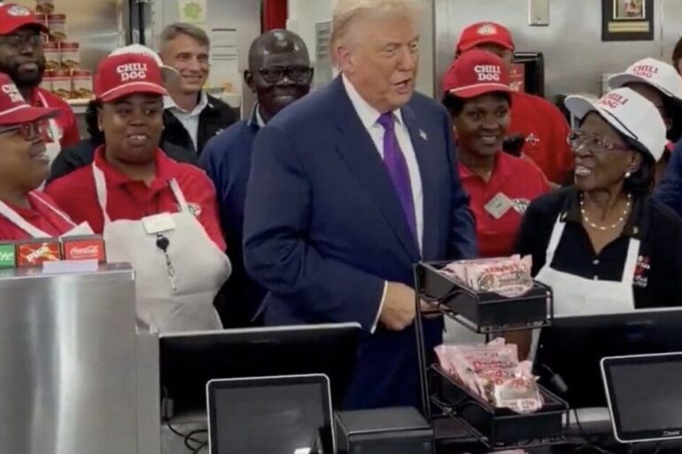 President Trump BELOVED By Fast-Food Workers In Georgia When He Stops In To Buy Burgers! * 100PercentFedUp.com * by Noah