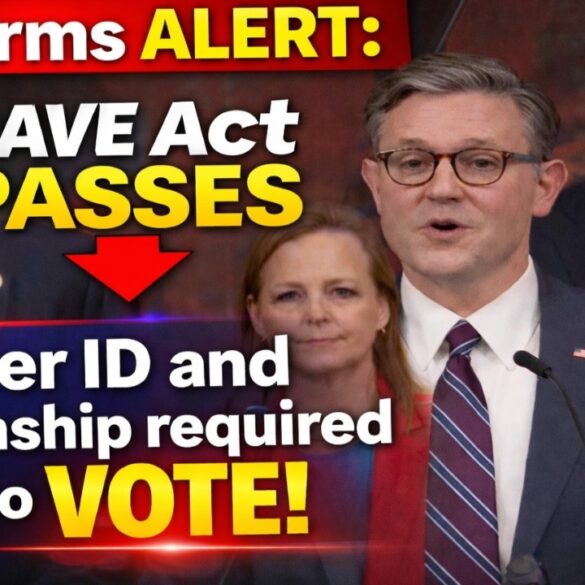 #BREAKING: Republicans Pass the SAVE ACT - Voter ID and Citizenship REQUIRED to Vote in Midterms!