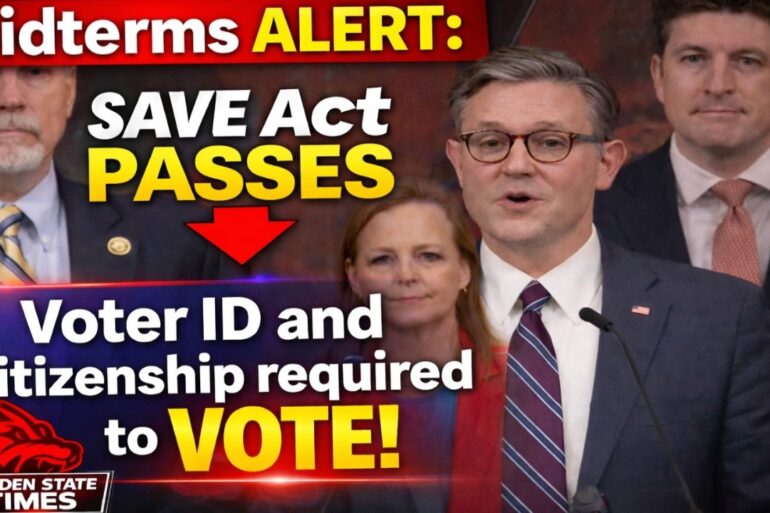 #BREAKING: Republicans Pass the SAVE ACT - Voter ID and Citizenship REQUIRED to Vote in Midterms!
