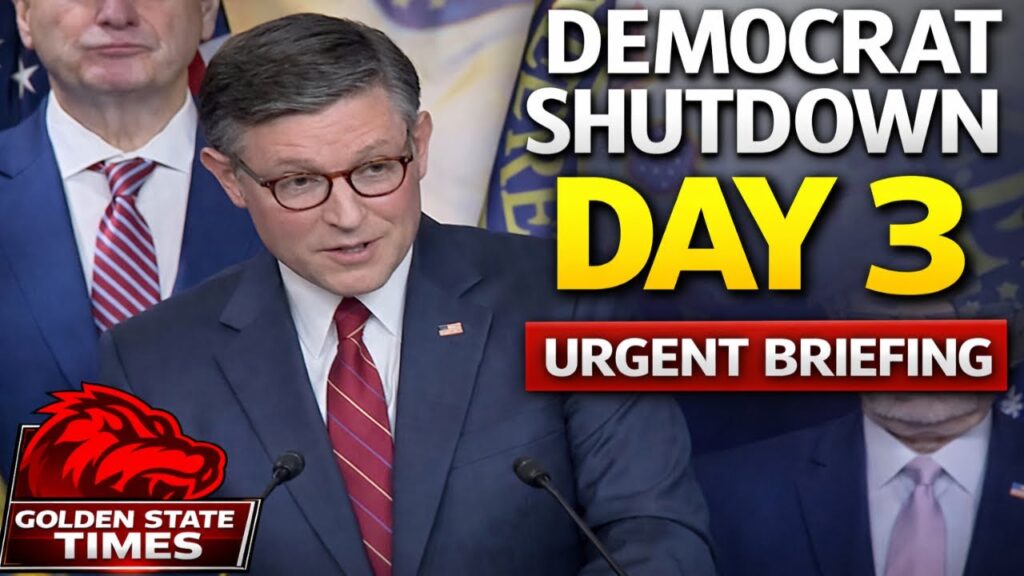 DEMOCRAT SHUTDOWN HITS DAY 3: Speaker Johnson HOLDS URGENT Press Briefing!