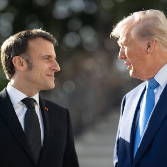 POLITICS: Macron Asks Trump to Lift Visa Ban on Censorship
