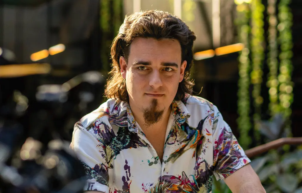 Palmer Luckey, founder of Anduril Industries, during an interview at Anduril's headquarters in Costa Mesa, California.