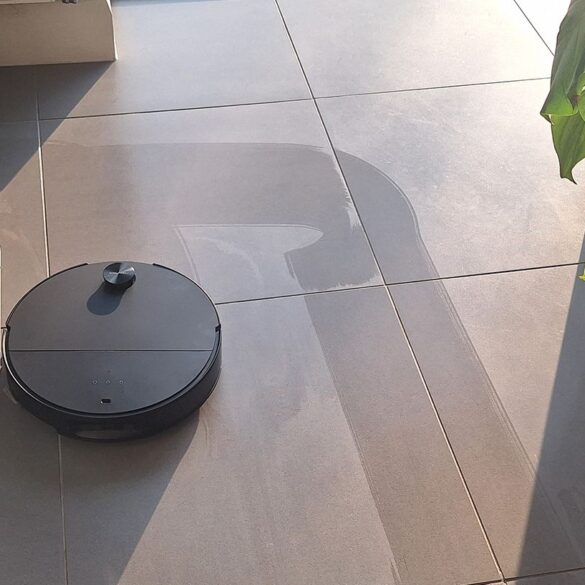 Roborock Saros 10 robot vacuum in mopping mode
