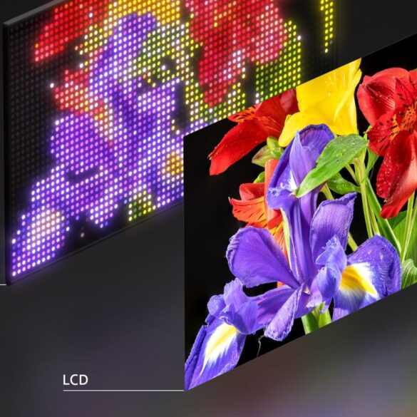 RGB mini-LED backlight cutaway