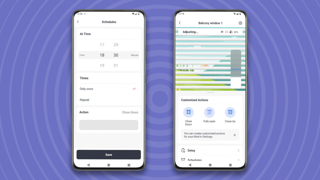 Controlling SwitchBot Blind Tilt in SwitchBot app