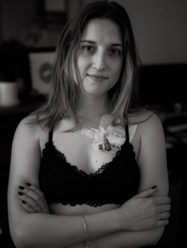 "This was the evening after my first round of chemotherapy in December 2018," the author writes.