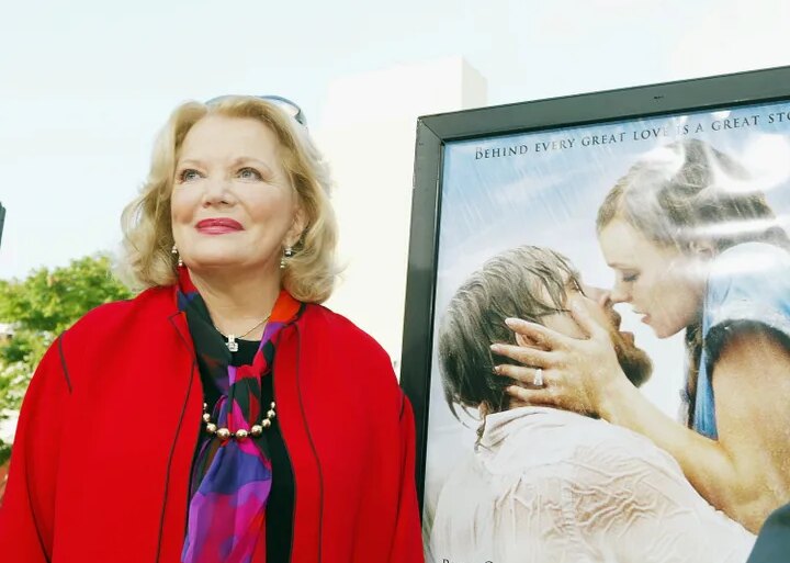 Viewers of "The Notebook" may be left with the mistaken impression that dementia happens almost “overnight," since we only see Allie (played by Gena Rowlands, pictured here at the movie's premiere) when she's already in the later stages of Alzheimer’s.