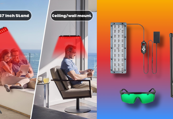 The lamp comes with everything you need to hang it or put it on a stand.