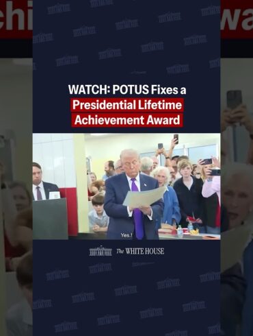 AMAZING. President Trump fixes this man's Presidential Lifetime Achievement Award!