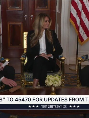 First Lady Melania Trump Meets with Freed American-Israeli Hostage Keith Siegel