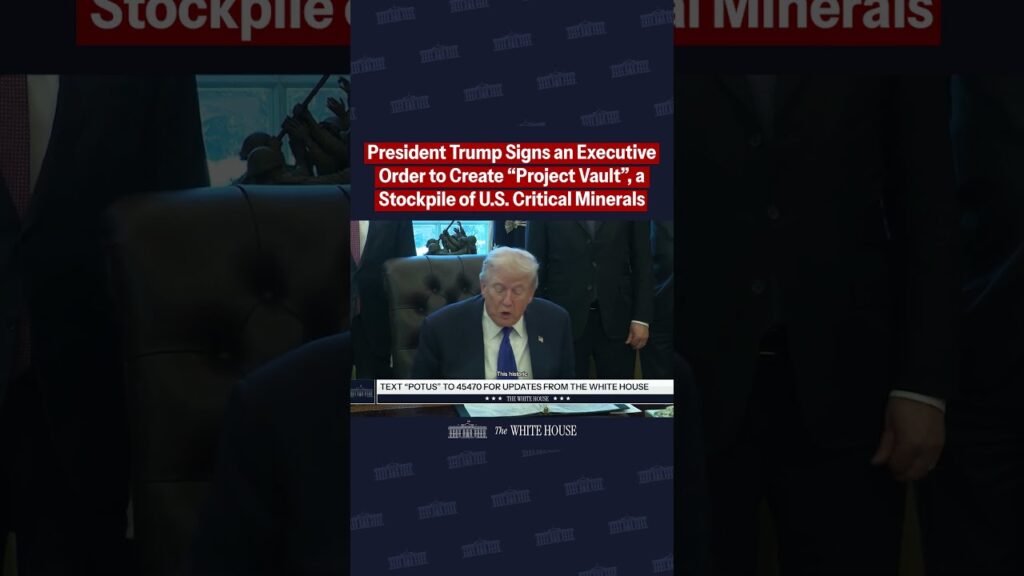 Introducing Project Vault, a critical mineral stockpile for American businesses 💎🇺🇸