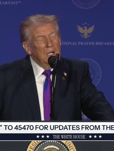 President Trump Attends the National Prayer Breakfast