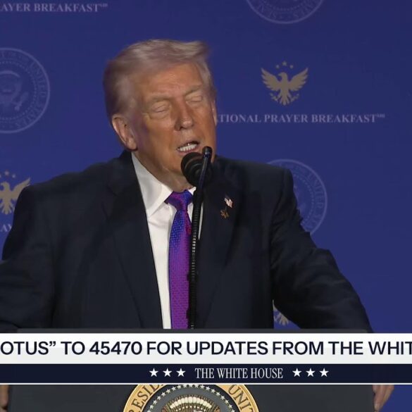 President Trump Attends the National Prayer Breakfast