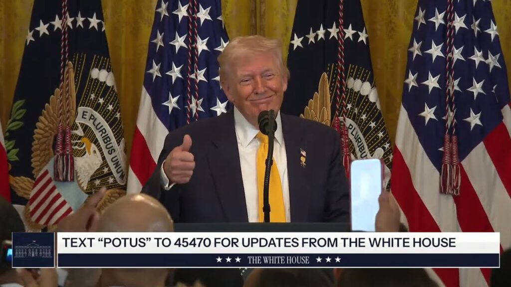 President Trump Participates in a Black History Month Reception