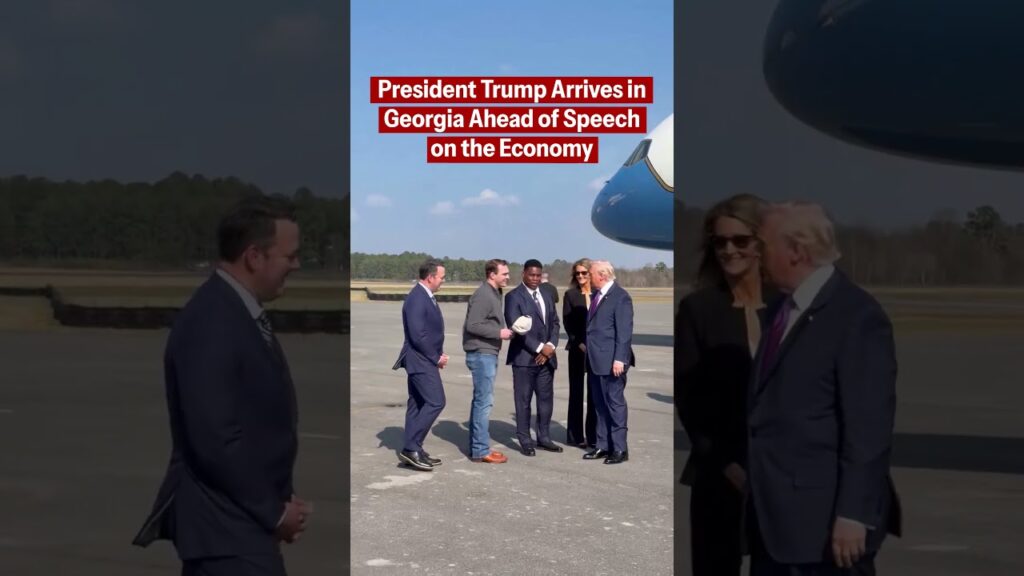 President Trump arrives in Georgia ahead of his momentous speech on the economy and affordability!
