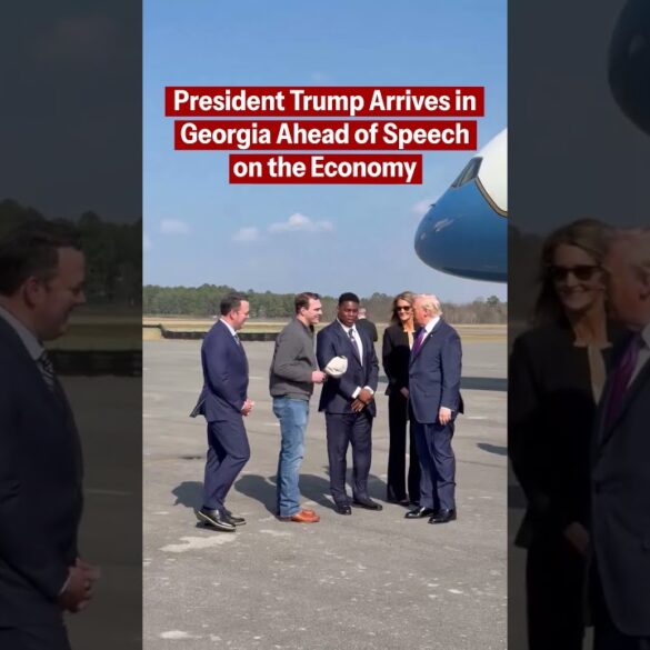 President Trump arrives in Georgia ahead of his momentous speech on the economy and affordability!