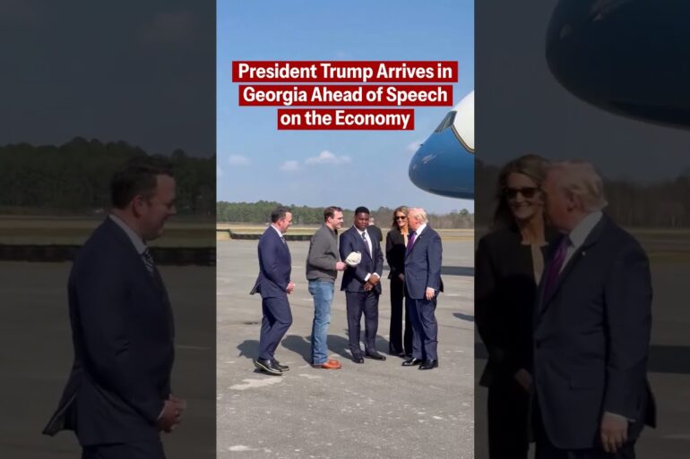 President Trump arrives in Georgia ahead of his momentous speech on the economy and affordability!