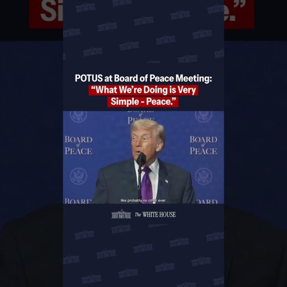 President Trump delivers remarks at the inaugural Board of Peace meeting 🕊️🇺🇸