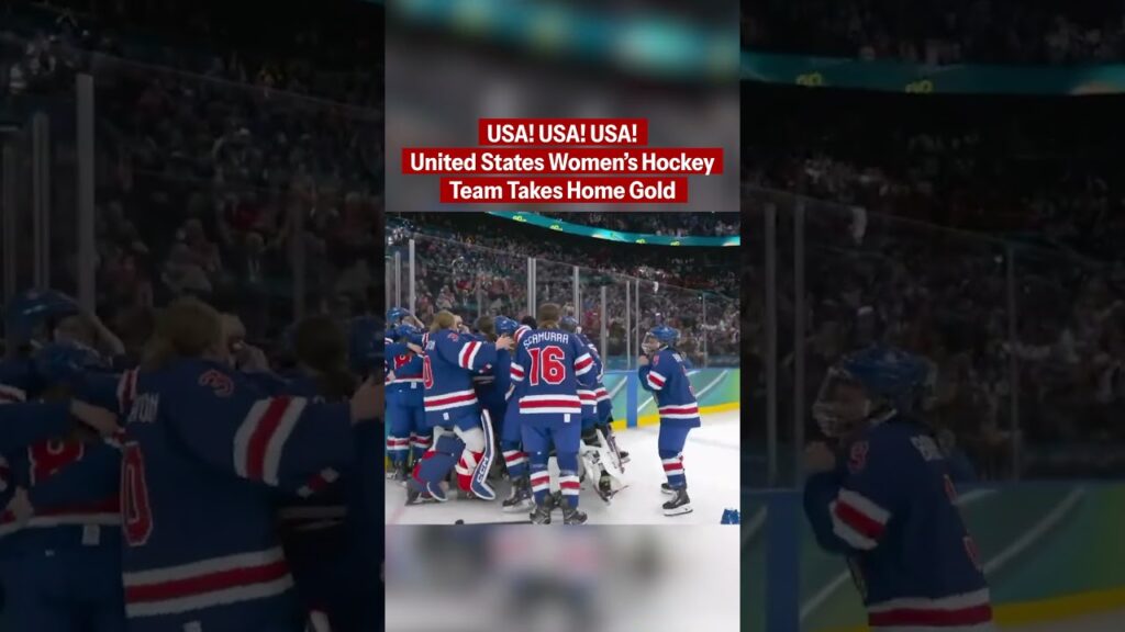 USA WOMEN'S HOCKEY TEAM TAKES HOME GOLD VS. CANADA