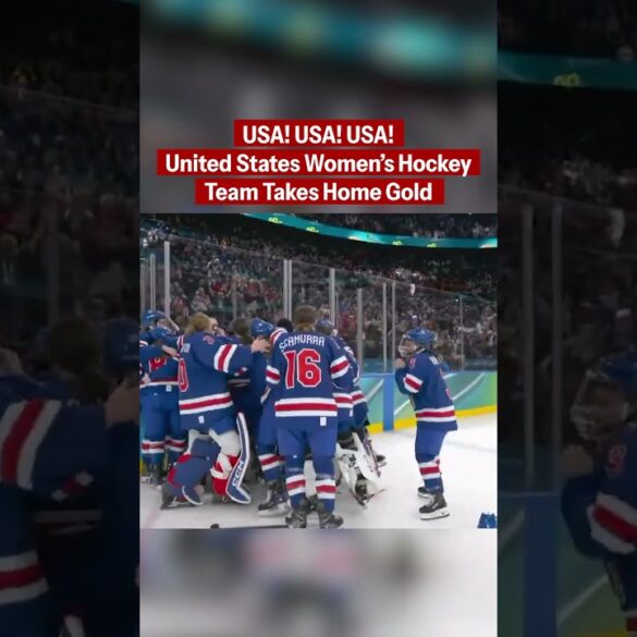 USA WOMEN'S HOCKEY TEAM TAKES HOME GOLD VS. CANADA
