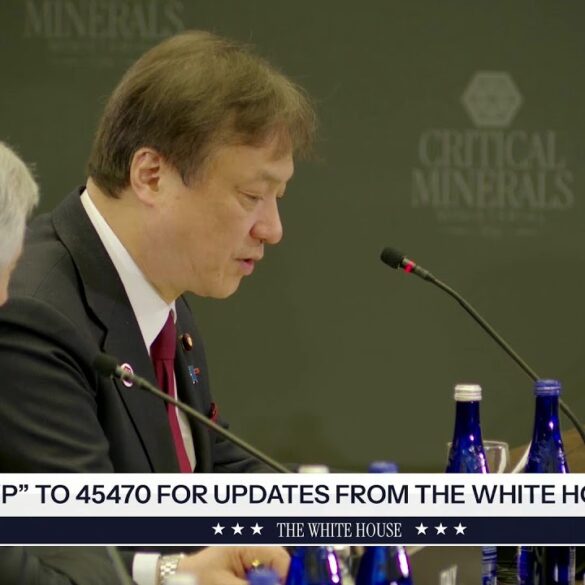 Vice President JD Vance Delivers Remarks at the Critical Minerals Ministerial