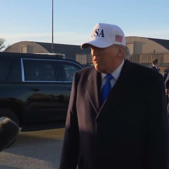 President Trump Gaggles with Press at Joint Base Andrews, Mar. 13, 2026