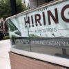 FORT LAUDERDALE, FLORIDA - MAY 03: A Now Hiring sign is seen on May 03, 2019 in Fort Lauderdale, Florida. The Labor Department released the month of April hiring and unemployment data that showed 263,000 jobs were created last month which beat analysts expectations and dropped the unemployment rate to 3.6 percent. (Photo by Joe Raedle/Getty Images)