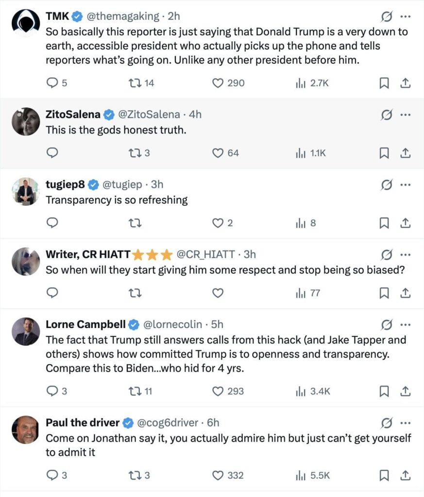 ABC Reporter Tells Incredible Story About Calling Up President Trump * 100PercentFedUp.com * by Noah