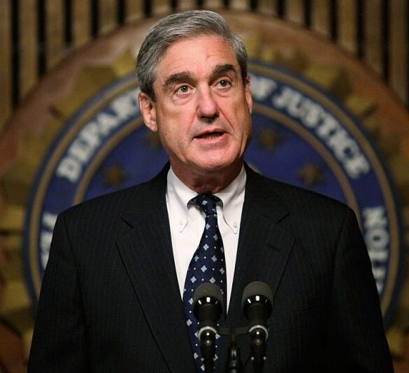 WASHINGTON - JUNE 25: FBI Director Robert Mueller speaks during a news conference at the FBI headquarters June 25, 2008 in Washington, DC. The news conference was to mark the 5th anniversary of Innocence Lost initiative. (Photo by Alex Wong/Getty Images)