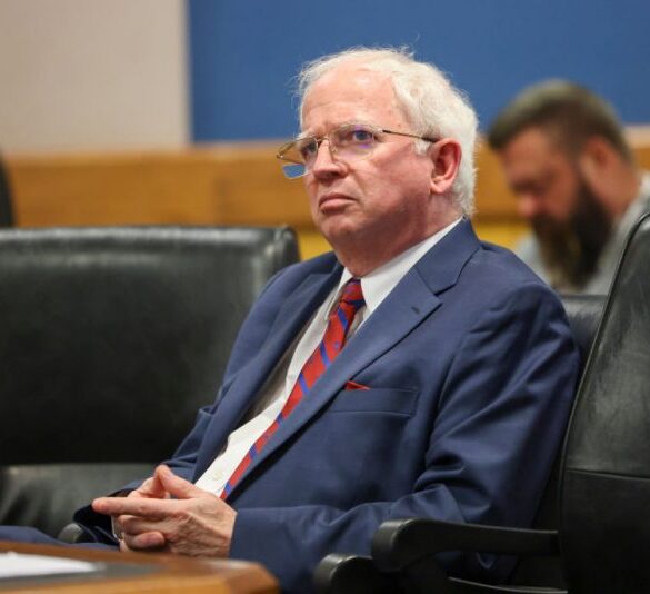 ATLANTA, GEORGIA - JANUARY 19: John Eastman sits in Fulton Superior Court in Atlanta during a hearing on January 19, 2023 in Atlanta, Georgia. (Photo by Jason Getz-Pool/Getty Images)