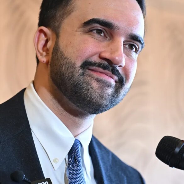 NYC mayor Mamdani in Brooklyn.
Friday, February 27, 2026
PICTURED: remarks by NYC mayor Zorhan Mamdani.
NYC mayor Zorhan Mamdani announces opening of Weeksville Heritage Center at 158 Buffalo Avenue, Brooklyn.
Mamdani was joined by Chief Equity Officer and Commissioner of the Mayor's Office of Equity & Racial Justice Afua Atta-Mensah, President and CEO of the Weeksville Heritage Center Dr. Raymond Codrington, Latrice M. Walker (Assembly District 55), and others.
Mamdani faced press questions about his ongoing bromance and recent visit to White House and meeting with US President Donald J. Trump.
Afterward the Press was banned from attending the ribbon cutting ceremony for the four newly restored houses which was held in open space outside allegedly due to tight space, Go and make sense out of this!