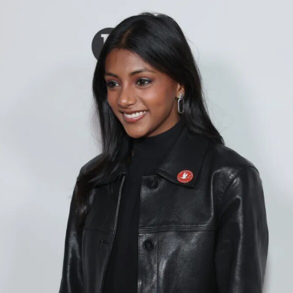 Charithra Chandran attending the British Film Institute Pre-Oscars Reception.