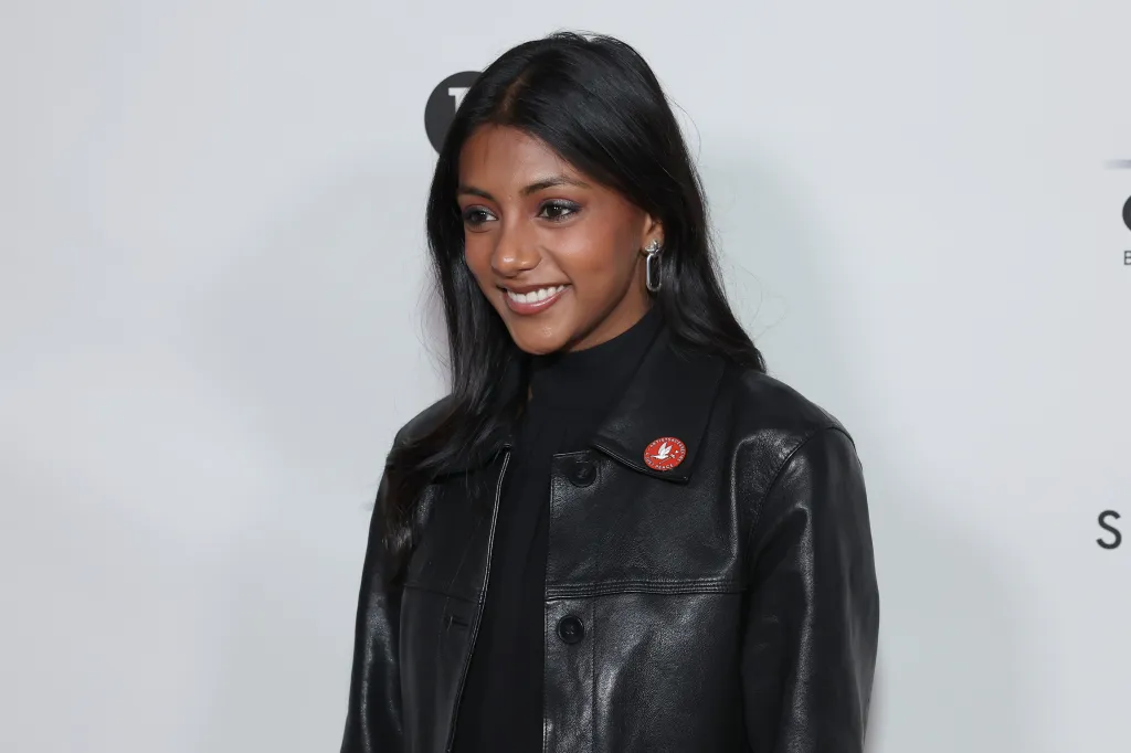 Charithra Chandran attending the British Film Institute Pre-Oscars Reception.