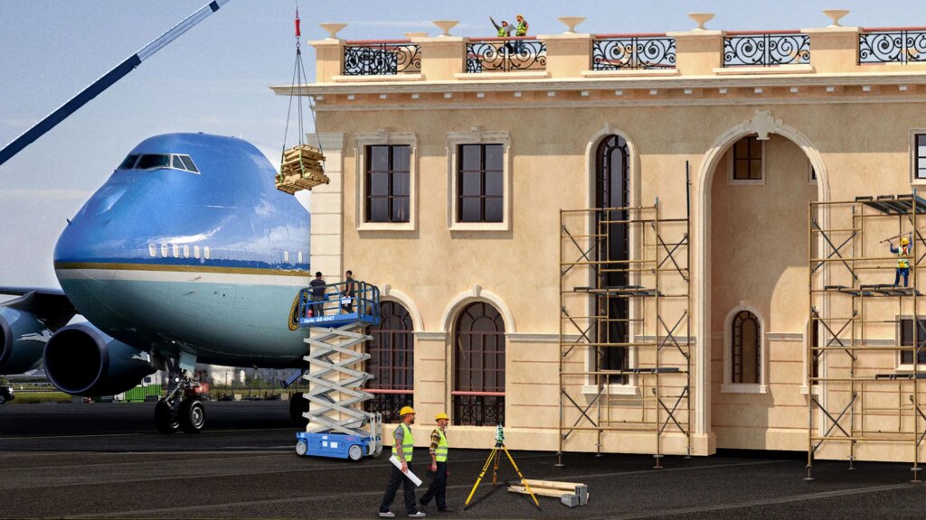 SATIRE NEWS: Trump Defends Addition Of   Ballroom To    Air Force One