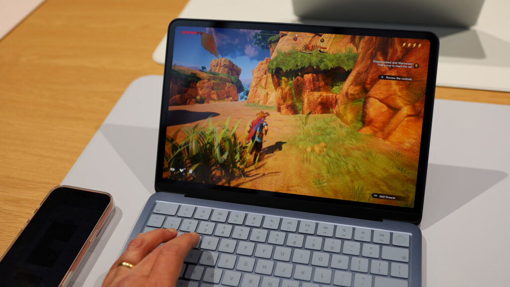 The MacBook Neo at an Apple event