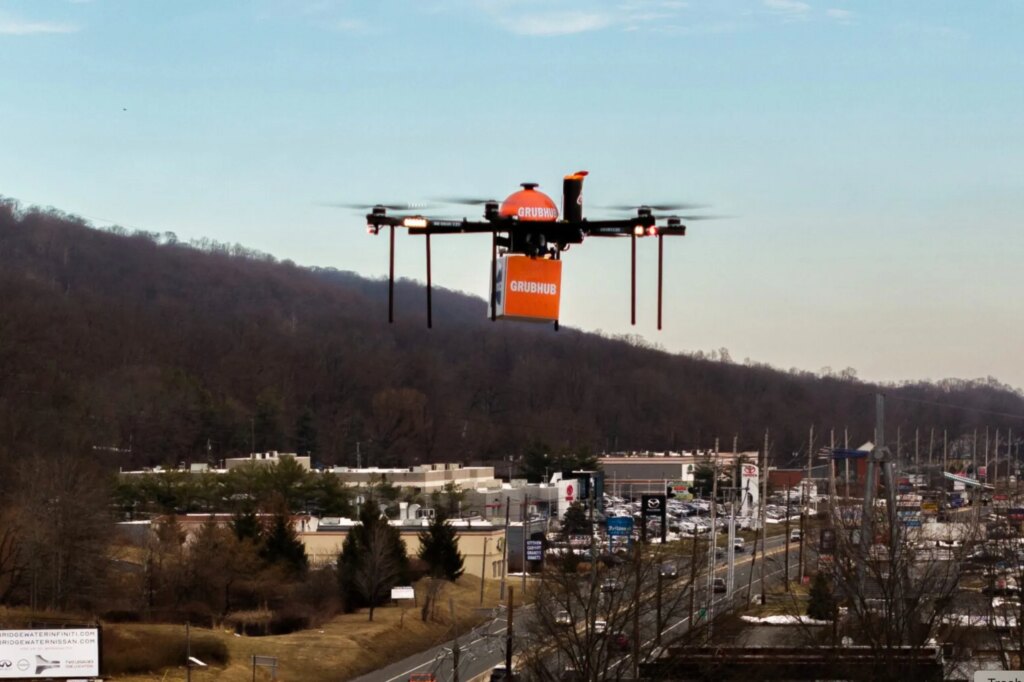 SCIENCE & TECH: GrubHub launches drone delivery in New Jersey
