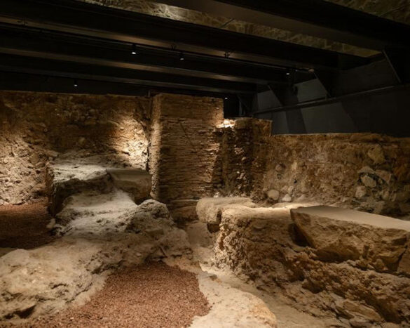 Remains of Roman construction found at the site