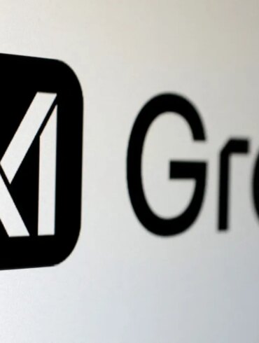 Illustration of the xAI and Grok logos.