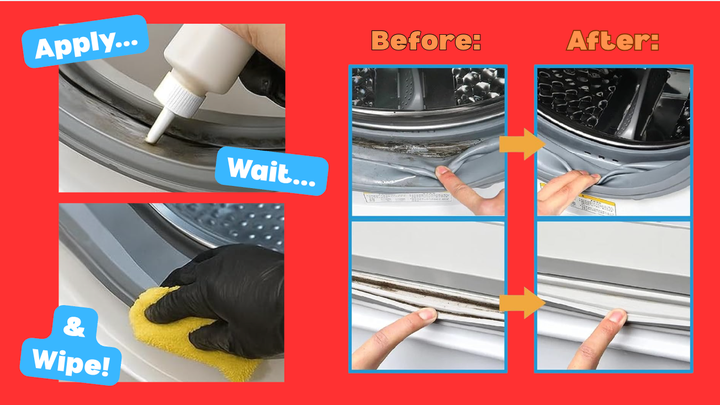 This mold cleaner is easy to use and requires no extra scrubbing.